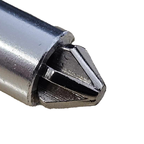 Close up photo of the star tip used on Maxsafe blowguns