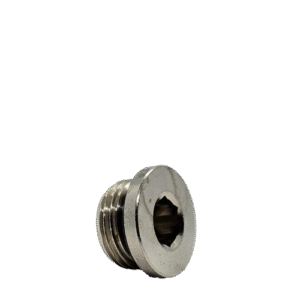 thumbnail interactive-video image 1 of 3/8" BSP Male Plug With O-Ring – Nickel Plated Brass Air Pneumatic Fitting 1 of 4