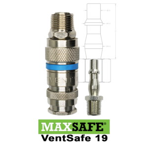 VS19 Series Venting Safety Lock Quick Release Couplings